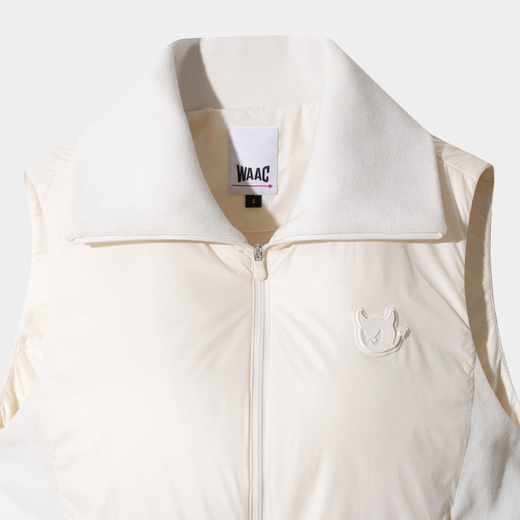 Women's Knit Hybrid Light Padded Vest - Ivory - Erthe Golf