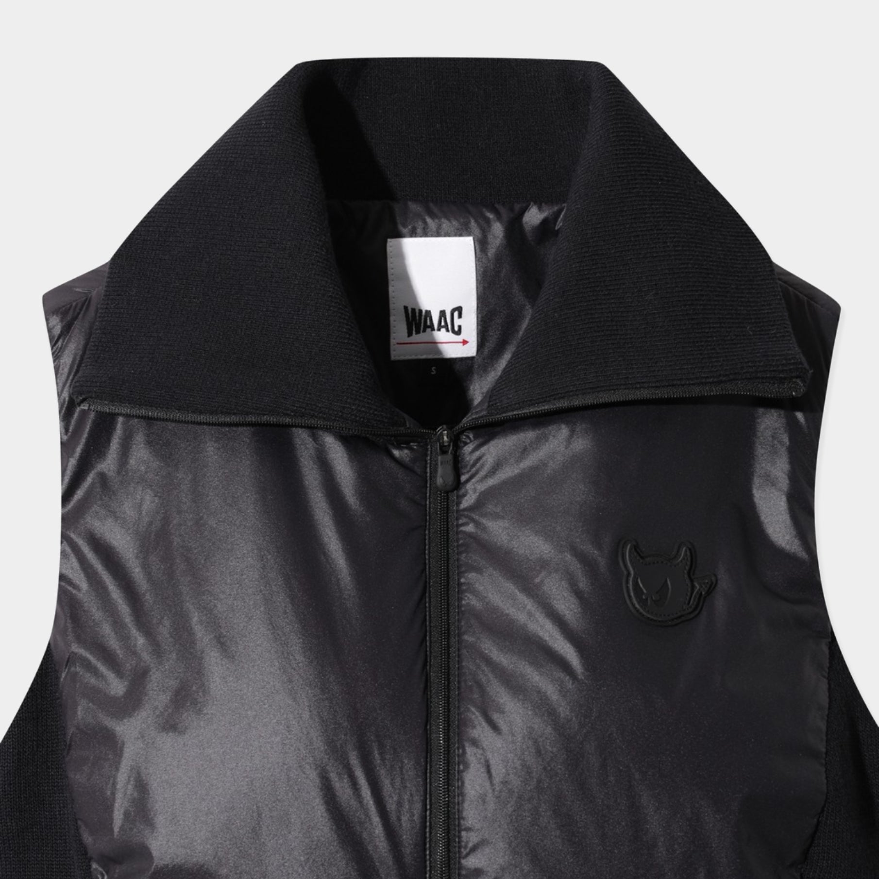 Women's Knit Hybrid Light Padded Vest - Black - Erthe Golf