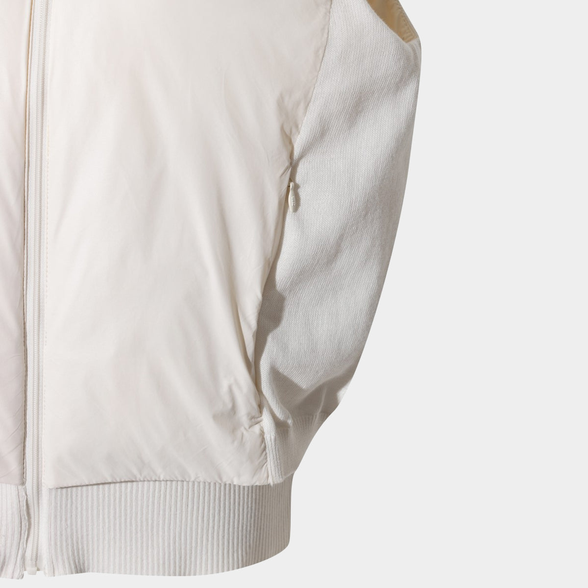 Women's Knit Hybrid Light Padded Vest - Ivory - Erthe Golf