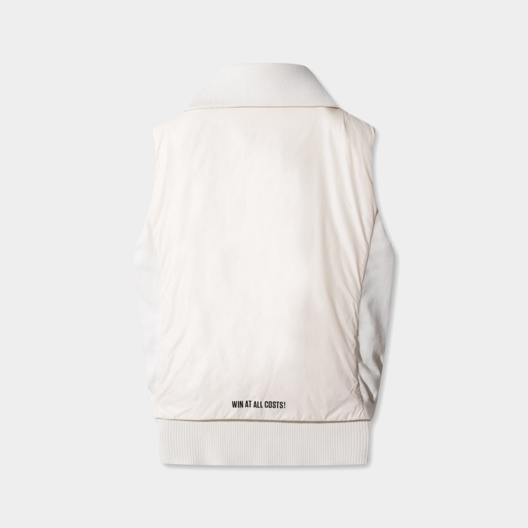 Women&#39;s Knit Hybrid Light Padded Vest - Ivory - Erthe Golf