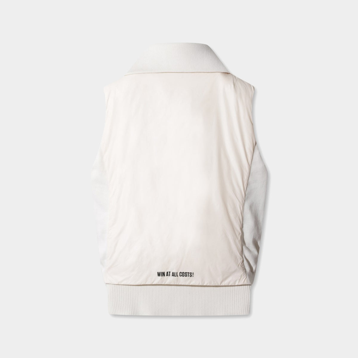 Women's Knit Hybrid Light Padded Vest - Ivory - Erthe Golf