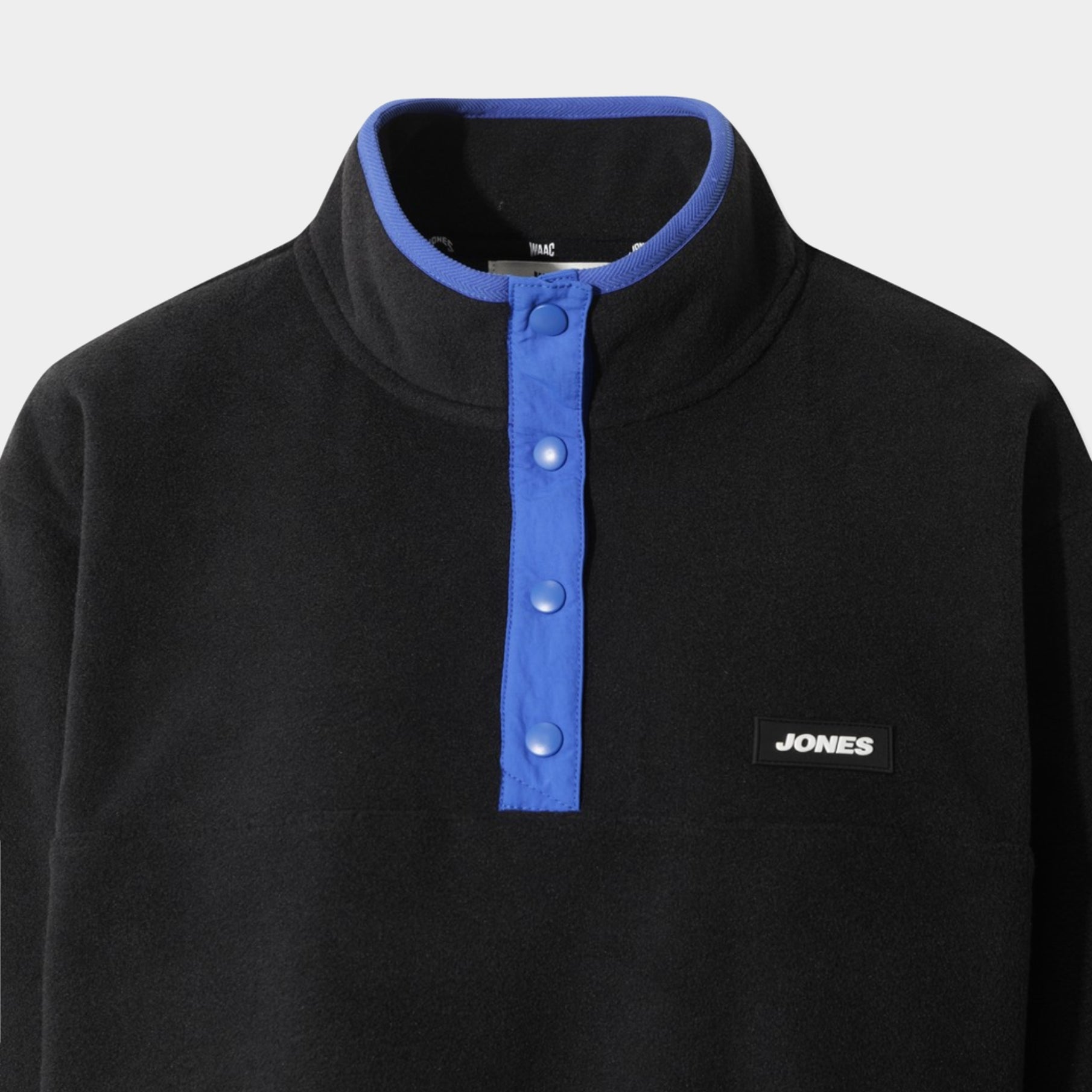 [WAAC X Jones] Women's Polartec Retro Fleece Pullover - Black - Erthe Golf