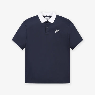 [WAAC x JONES] Men's Polo - Dark Navy - Erthe Golf
