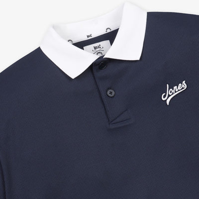 [WAAC x JONES] Men's Polo - Dark Navy - Erthe Golf