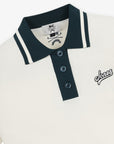 [WAAC x JONES] Women's Knit Polo - White - Erthe Golf