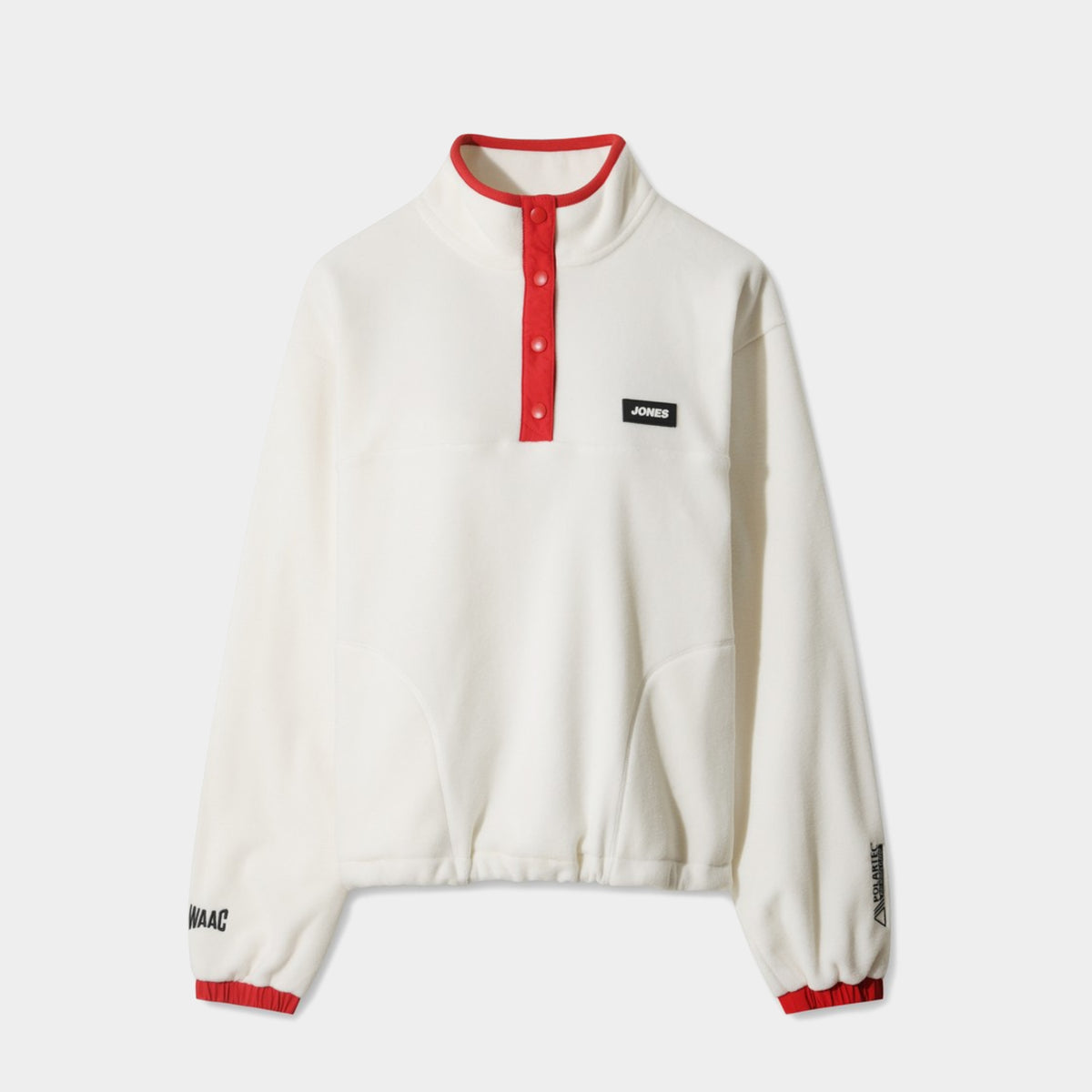 [WAAC X Jones] Women's Polartec Retro Fleece Pullover - Ivory - Erthe Golf