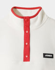 [WAAC X Jones] Women's Polartec Retro Fleece Pullover - Ivory - Erthe Golf