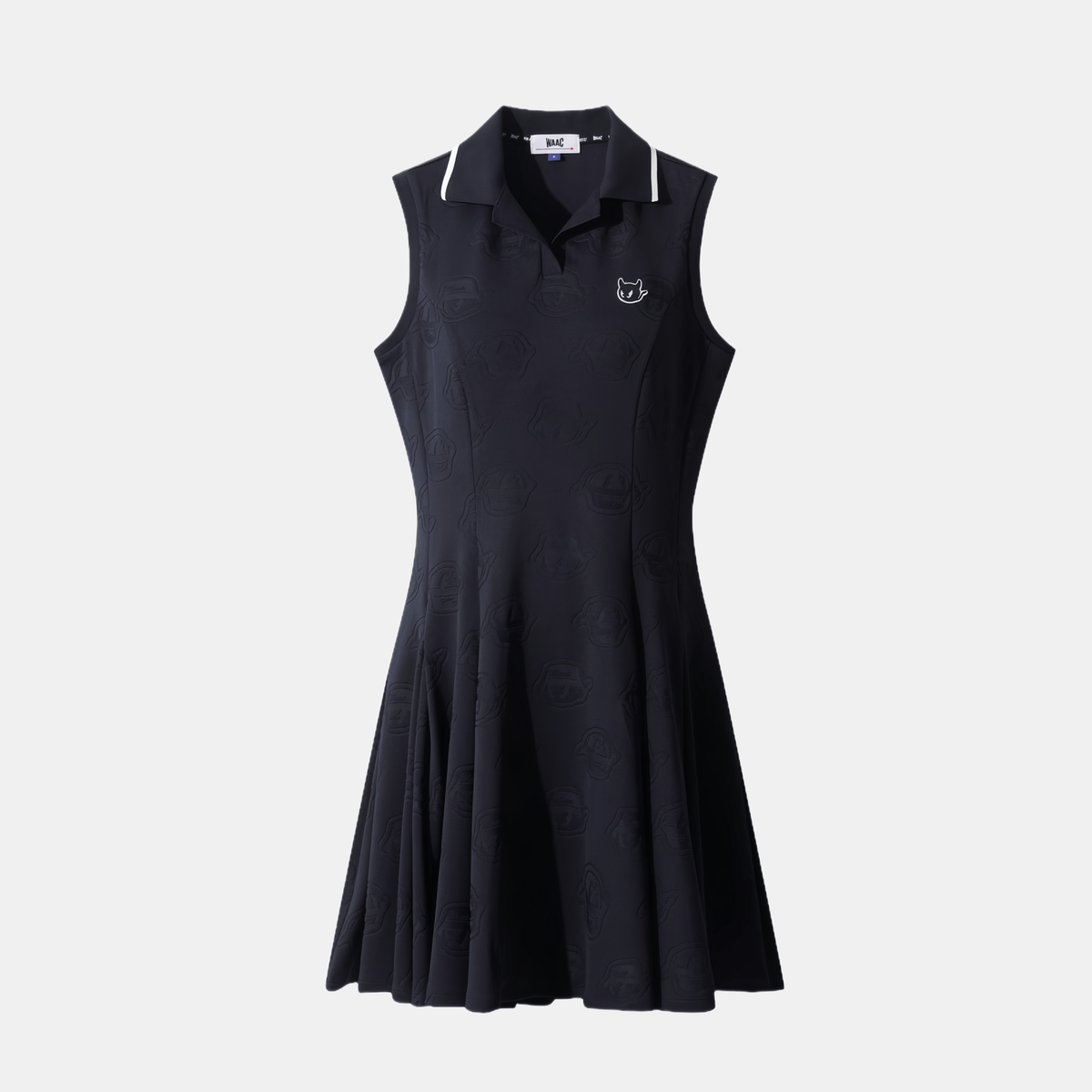 WAAC Women's Sleeveless Collar Dress - Navy - Erthe Golf