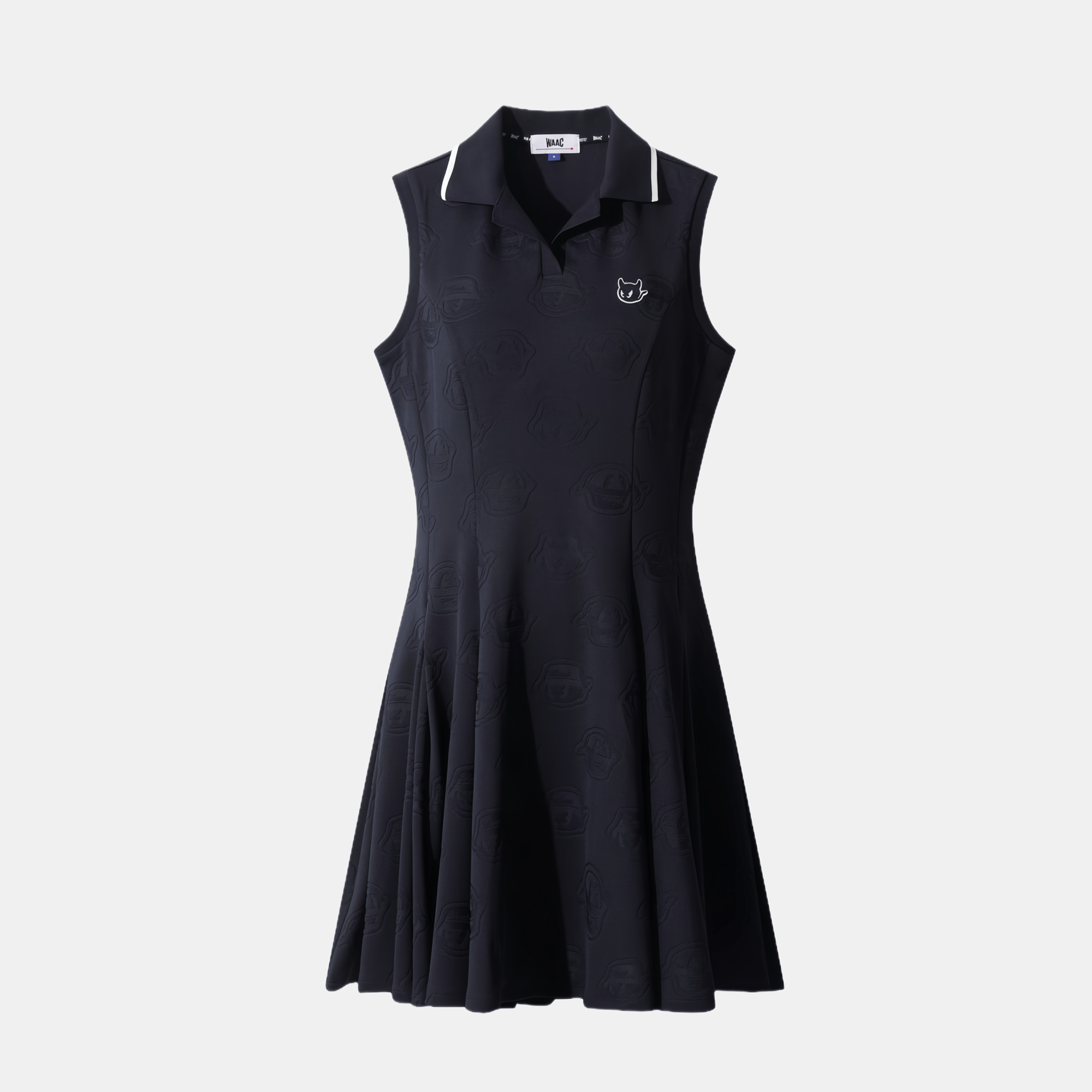 WAAC Women's Sleeveless Collar Dress - Navy - Erthe Golf