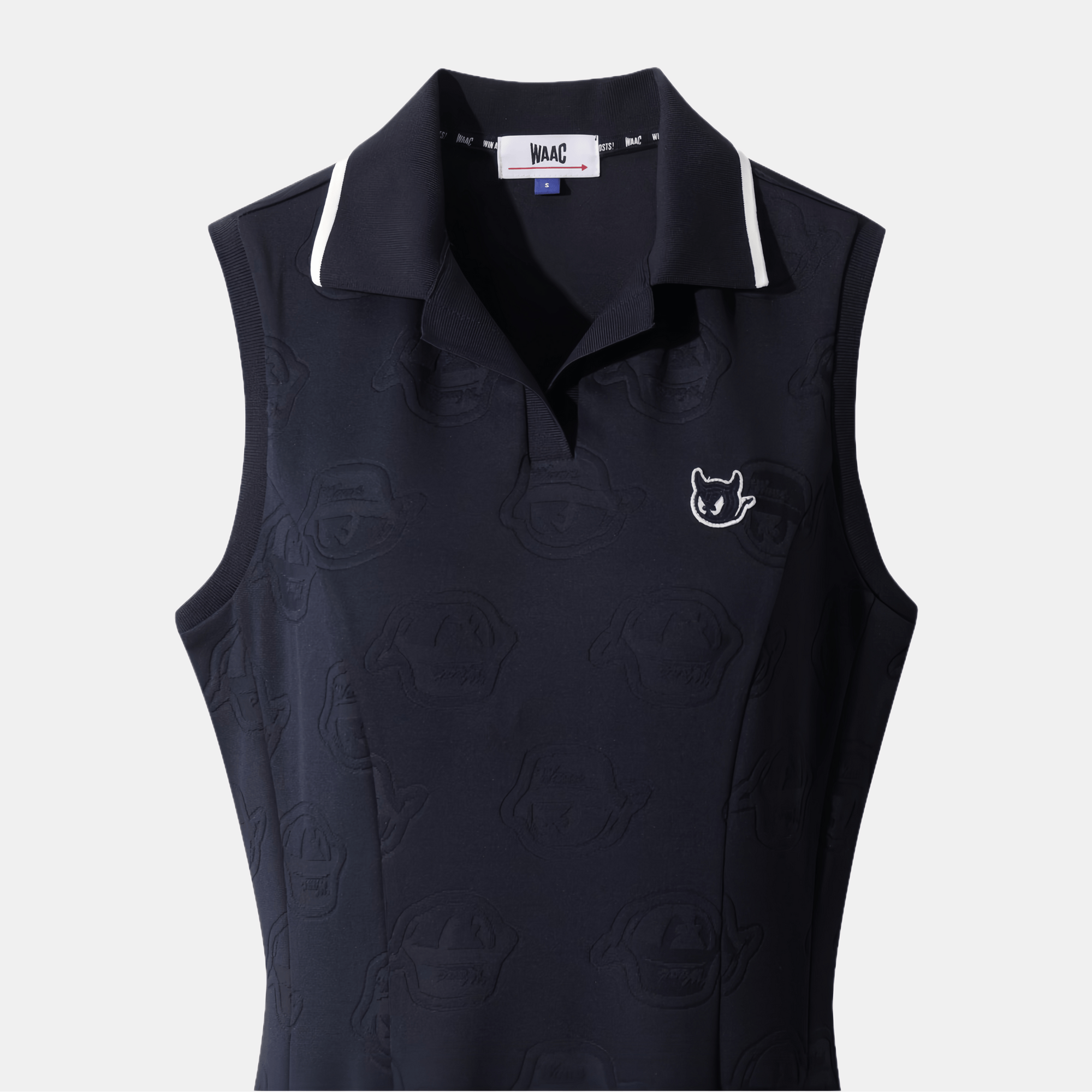 WAAC Women's Sleeveless Collar Dress - Navy - Erthe Golf