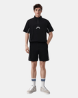 [WAAC x Jones] Men's Stripe Shorts - Black - Erthe Golf