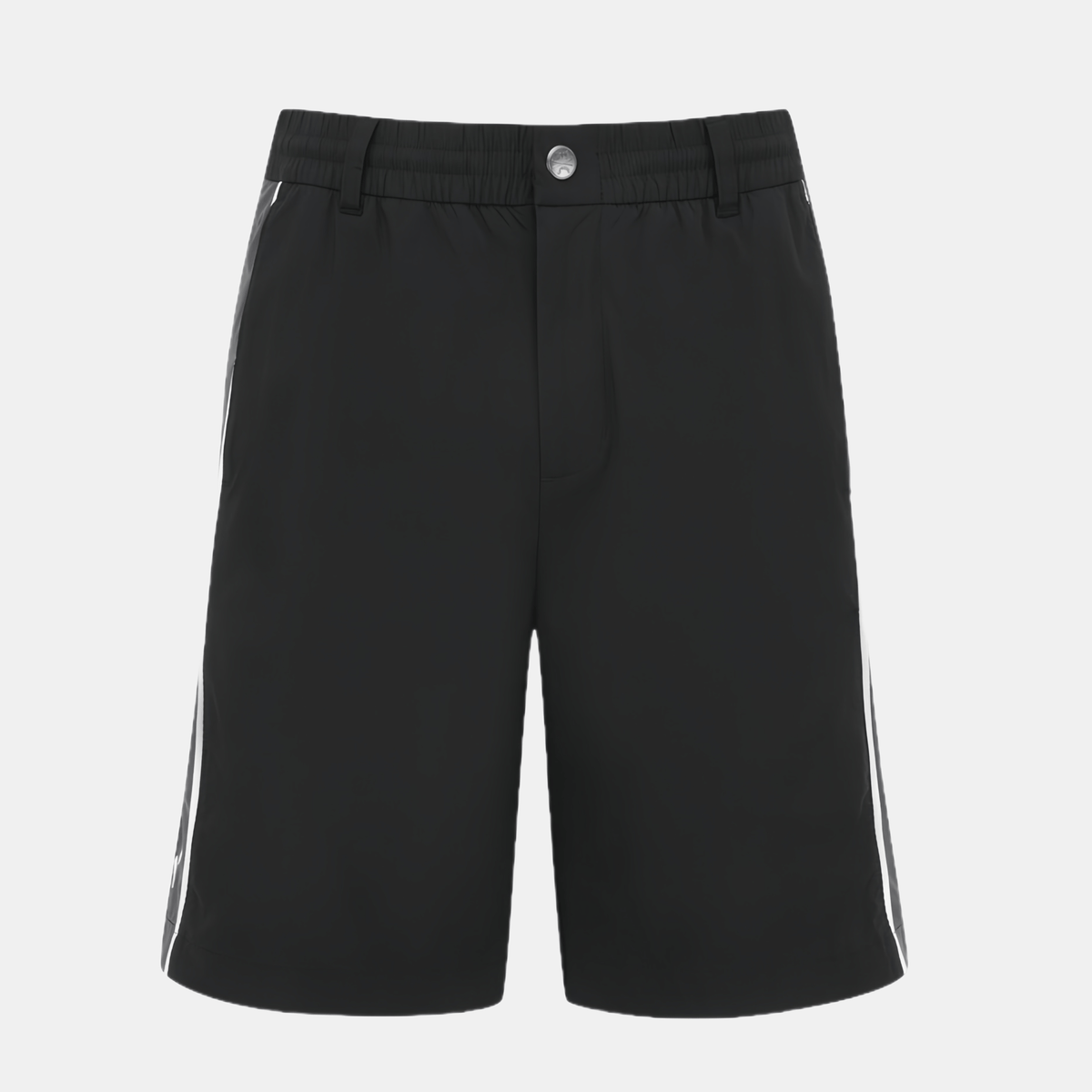 [WAAC x Jones] Men's Stripe Shorts - Black - Erthe Golf
