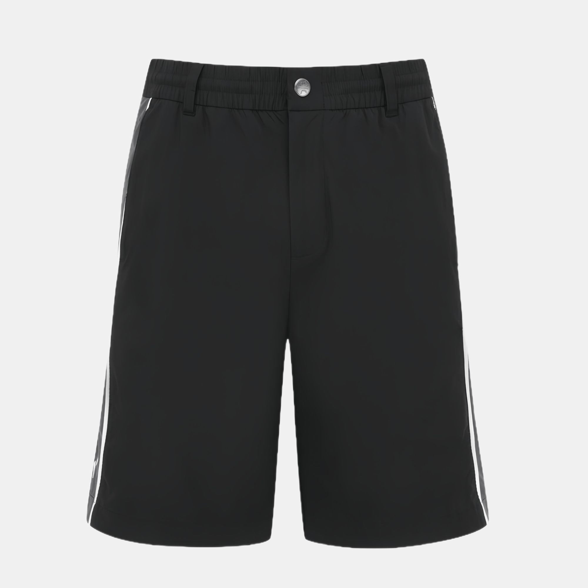 [WAAC x Jones] Men's Stripe Shorts - Black - Erthe Golf