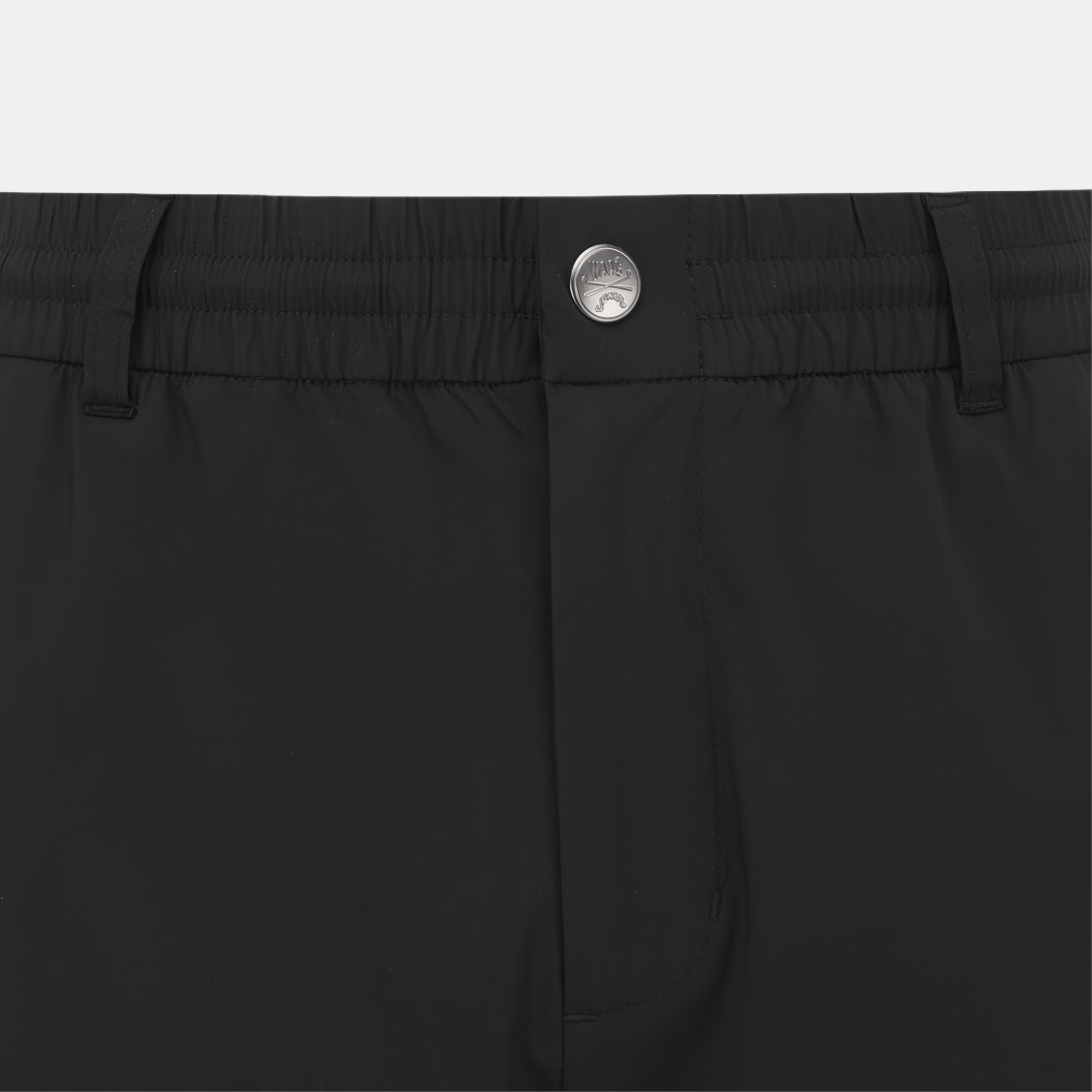 [WAAC x Jones] Men&#39;s Stripe Shorts - Black - Erthe Golf
