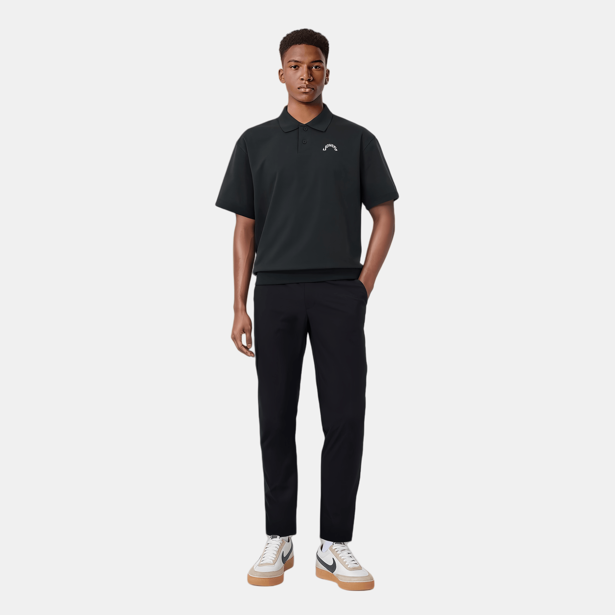 WAAC Men's Tapered Fit Pants - Black - Erthe Golf