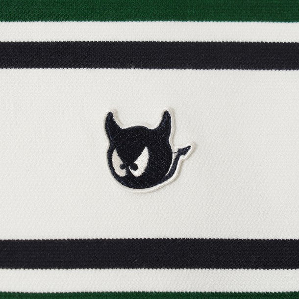 WAAC Men&#39;s Stripe Polo - Green - Erthe Golf