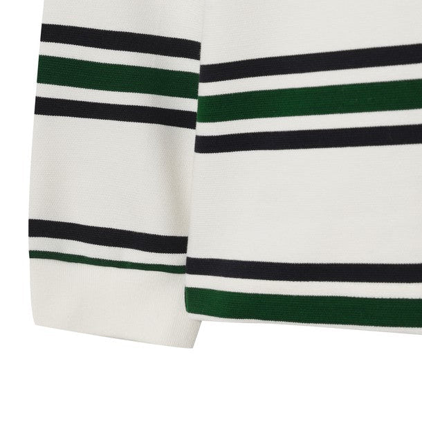 WAAC Men&#39;s Stripe Polo - Green - Erthe Golf