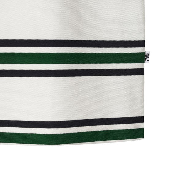 WAAC Men&#39;s Stripe Polo - Green - Erthe Golf