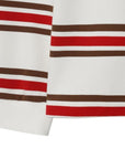 WAAC Men's Stripe Polo - Red - Erthe Golf