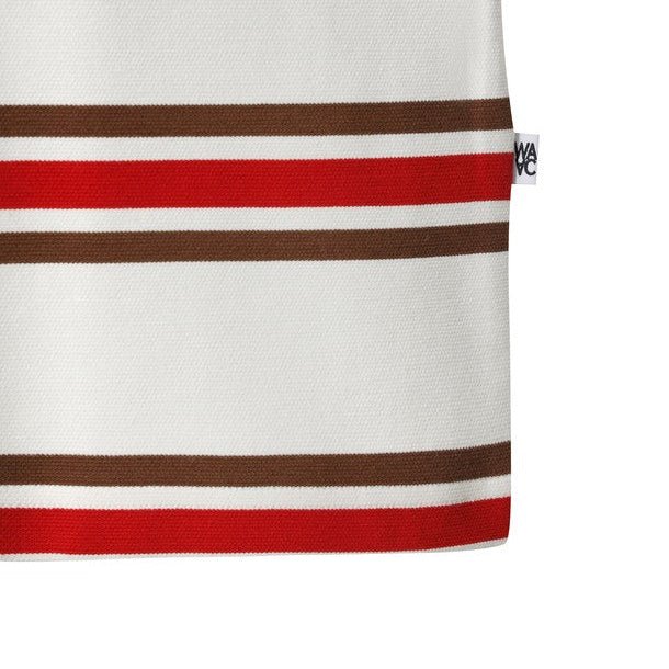 WAAC Men&#39;s Stripe Polo - Red - Erthe Golf