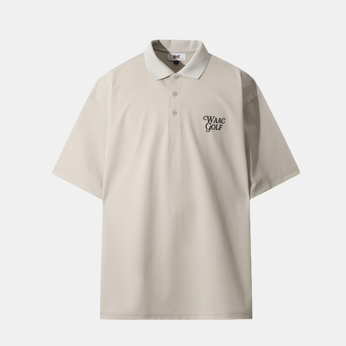 [WAAC x KAJIMURA] Men's Collar T-shirt - Beige - Erthe Golf