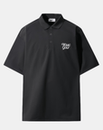 [WAAC x KAJIMURA] Men's Collar T-shirt - Black - Erthe Golf