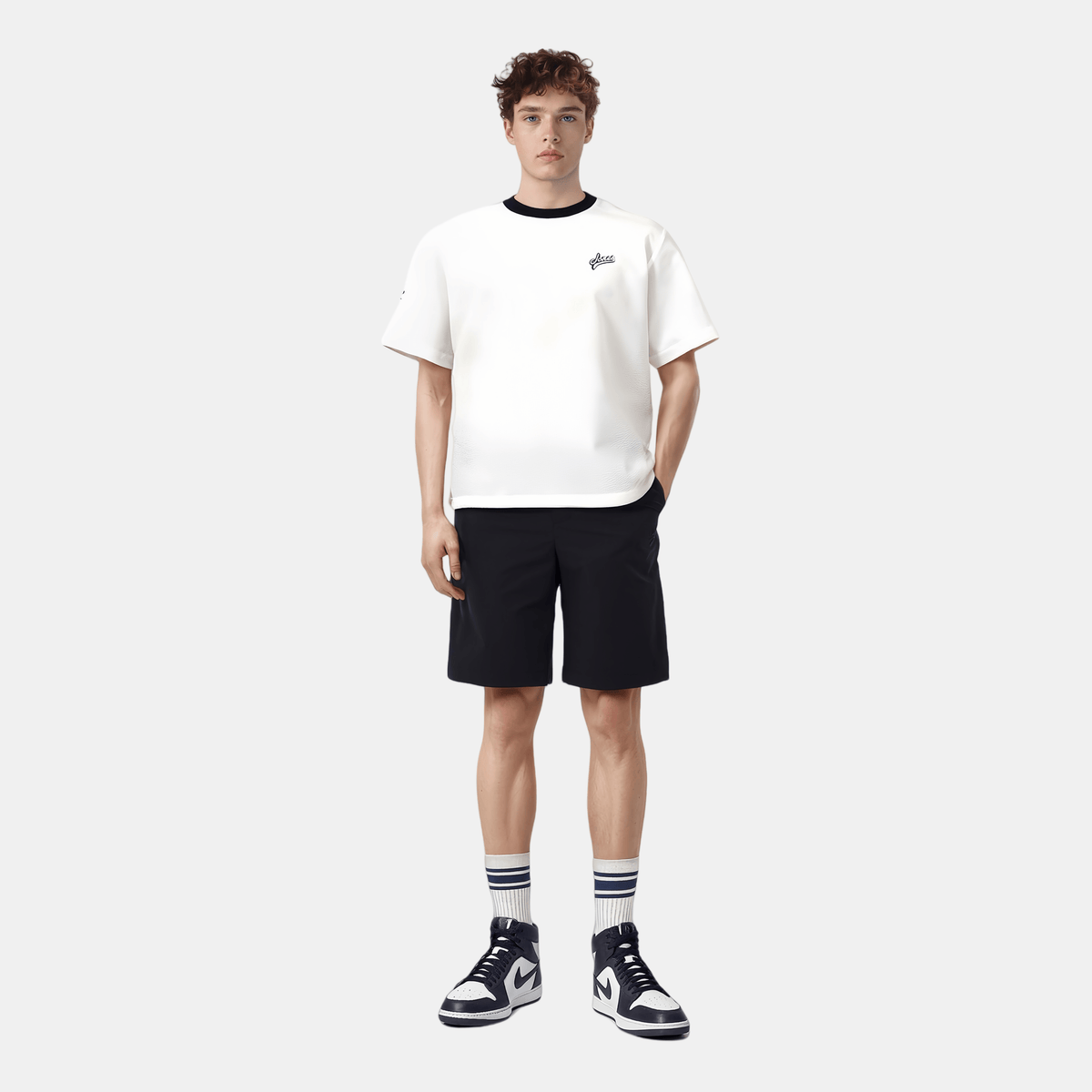 WAAC Men's Crewneck Pull Over - White - Erthe Golf