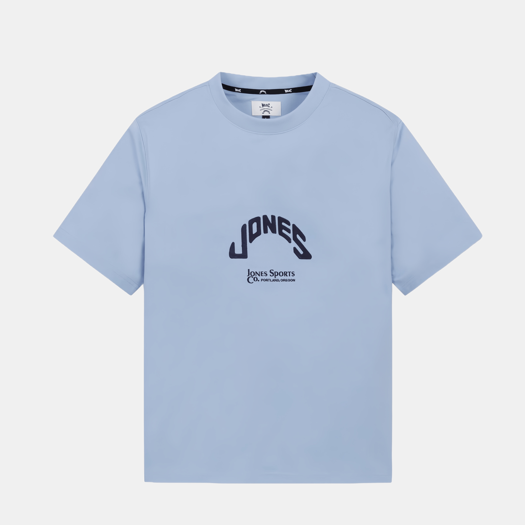 [WAAC x Jones] Men's Crewneck T-shirts - Sky Blue - Erthe Golf