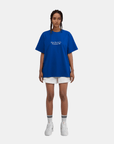 [WAAC x Jones] Unisex Typography T-shirts - Blue - Erthe Golf