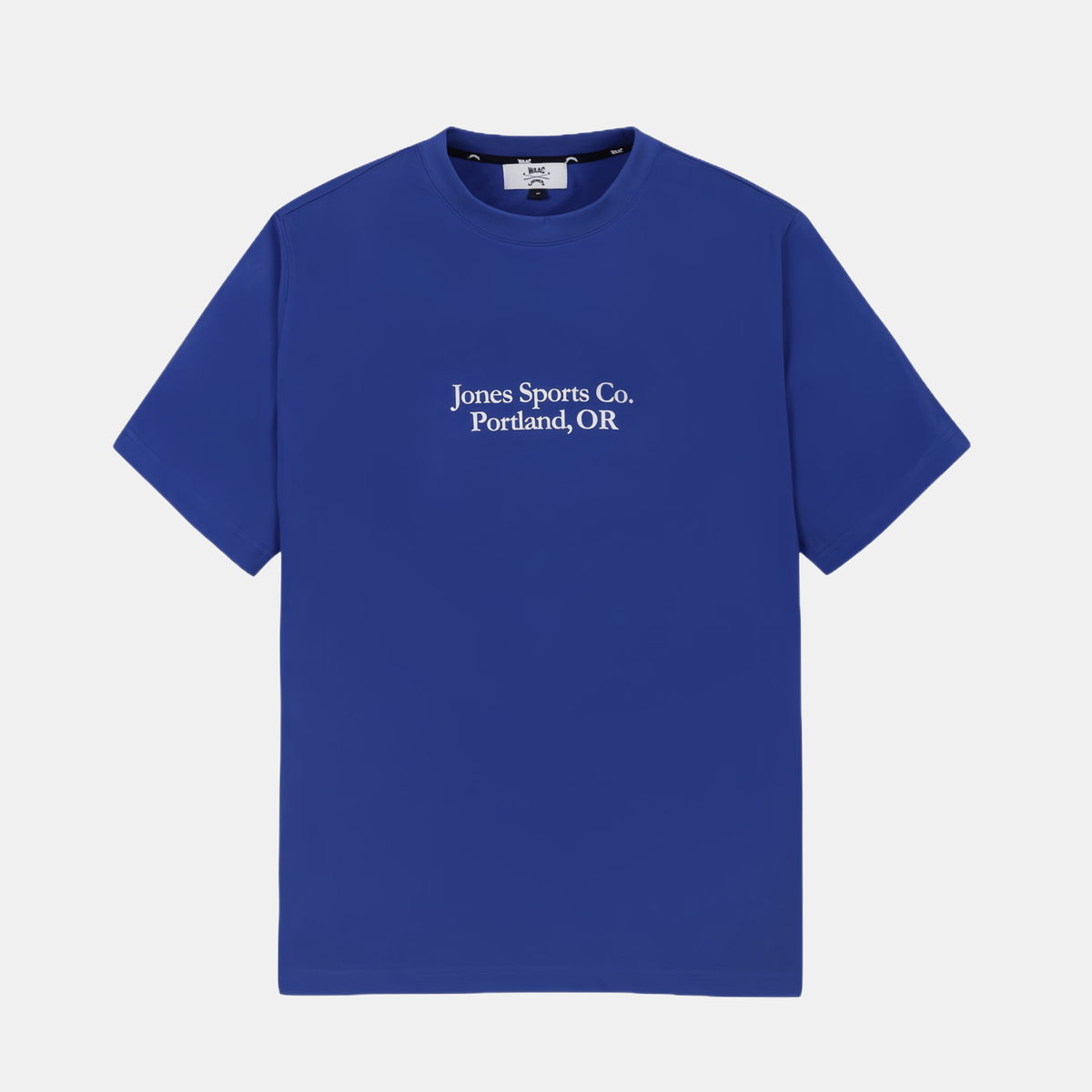 [WAAC x Jones] Unisex Typography T-shirts - Blue - Erthe Golf