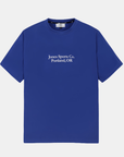 [WAAC x Jones] Unisex Typography T-shirts - Blue - Erthe Golf