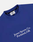 [WAAC x Jones] Unisex Typography T-shirts - Blue - Erthe Golf