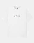 [WAAC x Jones] Unisex Typography T-shirts - White - Erthe Golf