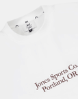 [WAAC x Jones] Unisex Typography T-shirts - White - Erthe Golf