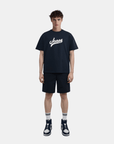 [WAAC x Jones] Unisex Crewneck T-shirts - Navy - Erthe Golf