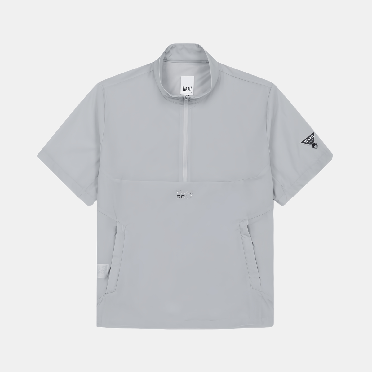 WAAC Men's Zip Pullover - Light Grey - Erthe Golf