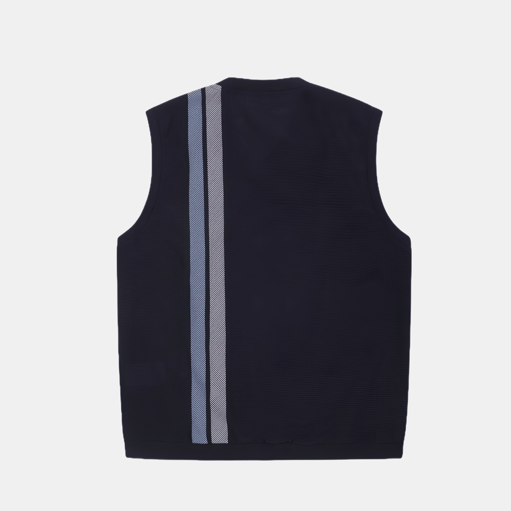 WAAC Men's Vertical Stripe Vest - Black - Erthe Golf