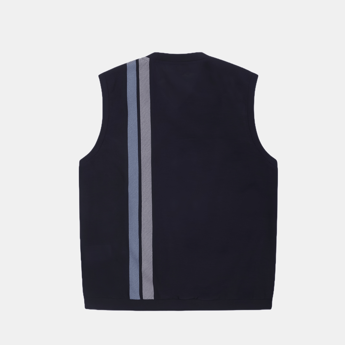 WAAC Men's Vertical Stripe Vest - Black - Erthe Golf