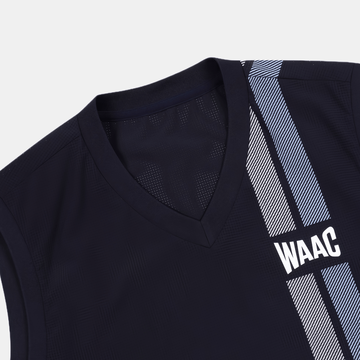 WAAC Men's Vertical Stripe Vest - Black - Erthe Golf