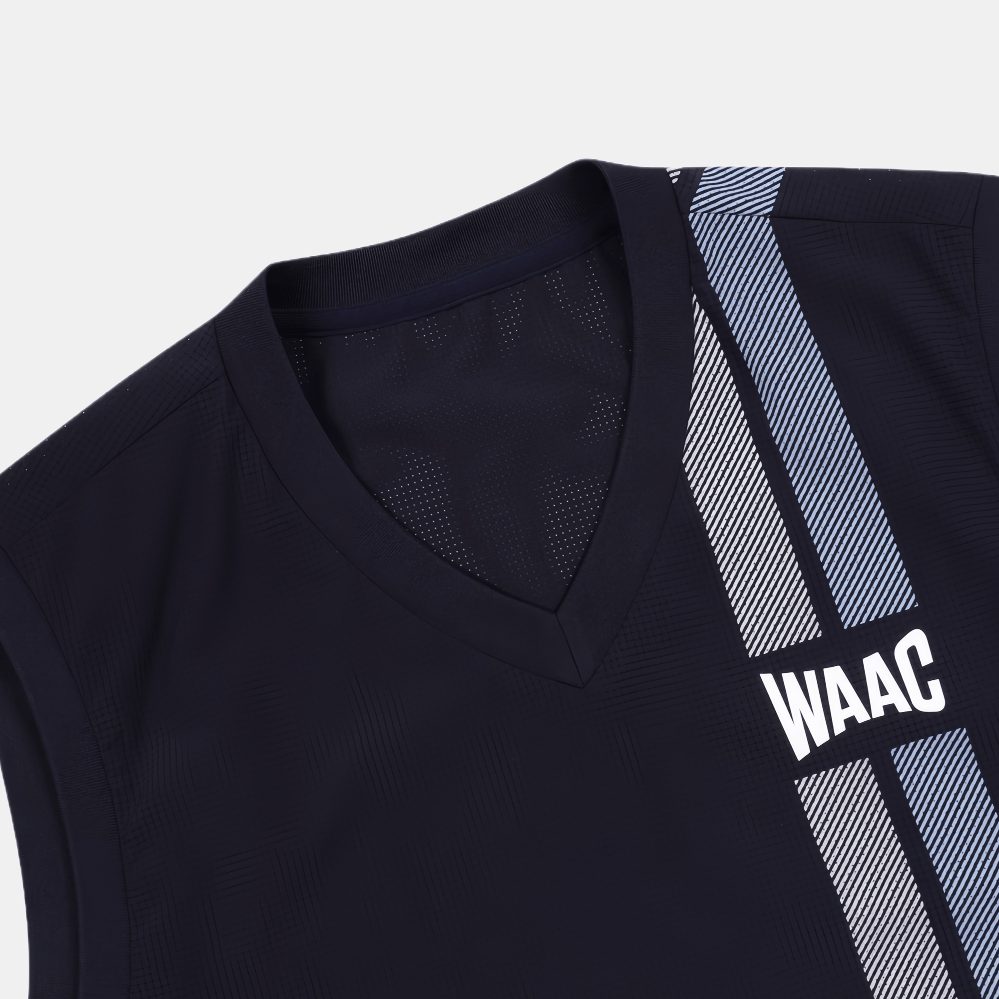 WAAC Men's Vertical Stripe Vest - Black - Erthe Golf