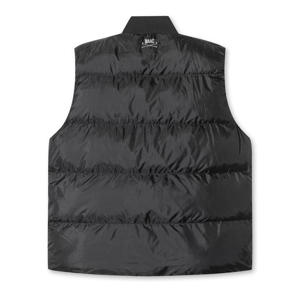 [WAAC x Jones] Men's Padded Vest - Black - Erthe Golf