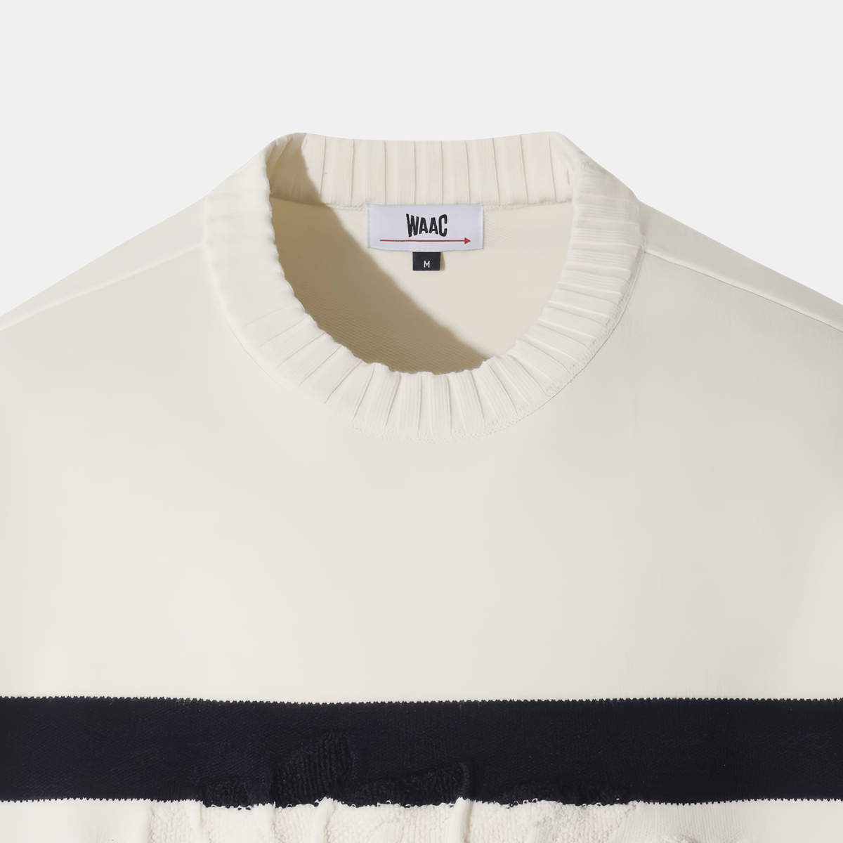 WAAC Men's Crew Neck Sweater - White - Erthe Golf