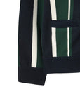 WAAC Men's Stripe Cardigan - Green - Erthe Golf