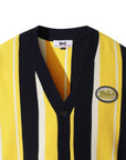WAAC Men's Stripe Cardigan - Yellow - Erthe Golf