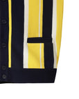 WAAC Men's Stripe Cardigan - Yellow - Erthe Golf