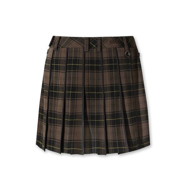 WAAC Women's Plaid Skirt - Brown - Erthe Golf