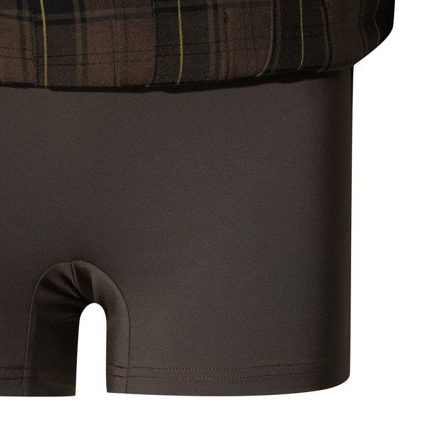 WAAC Women's Plaid Skirt - Brown - Erthe Golf
