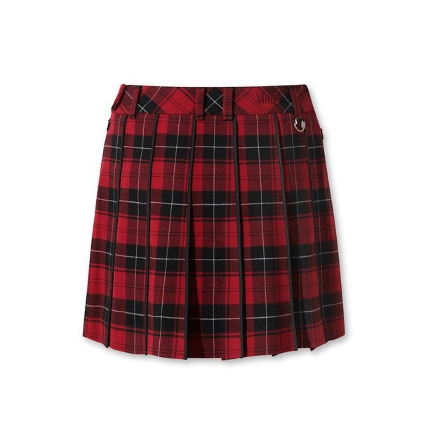 WAAC Women's Plaid Skirt - Red - Erthe Golf