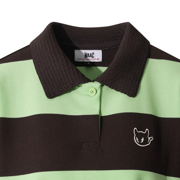WAAC Women's Stripe Top - Green - Erthe Golf