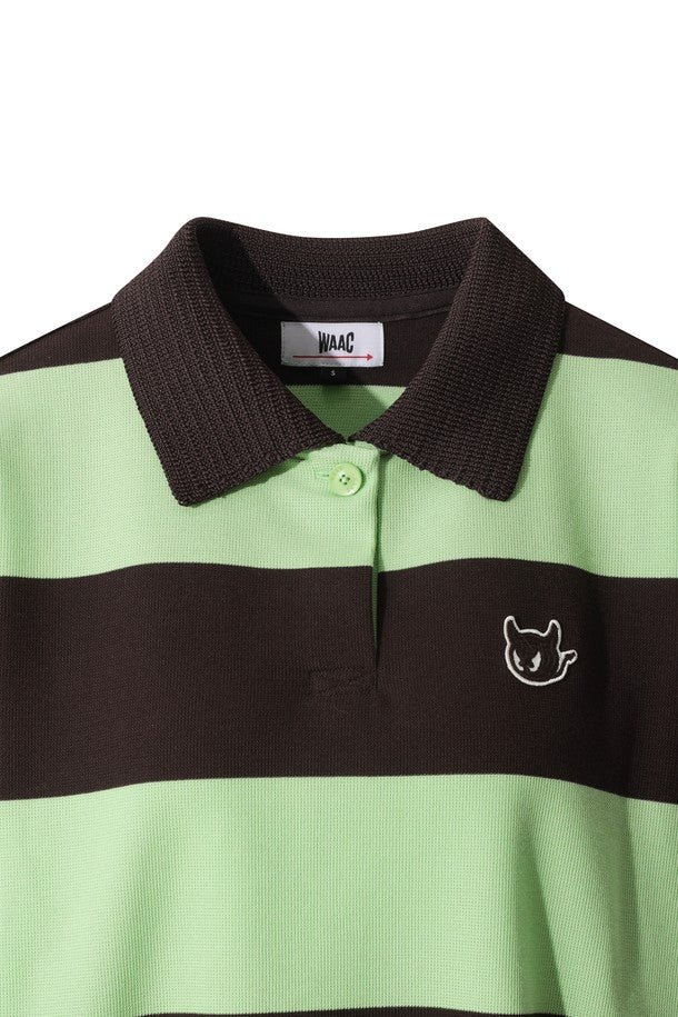 WAAC Women's Stripe Top - Green - Erthe Golf